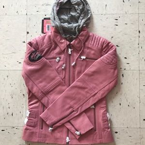 Harley-Davidson women's leather riding jacket.